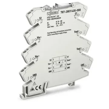 WAGO EPSITRON Electronic Circuit breaker 4A 30V 787-2861, 1 channels , DIN Rail Mount - 787-2861/400-000 product image