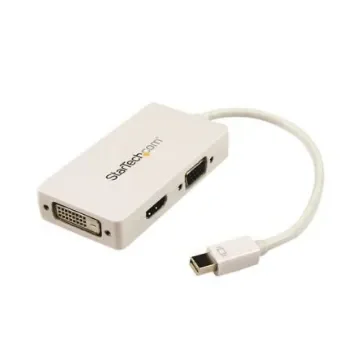 StarTech.com 3 port Mini DisplayPort to DVI, HDMI, VGA Adapter, 150mm Length - 1920 x 1200 Maximum Resolution - MDP2VGDVHDW product image