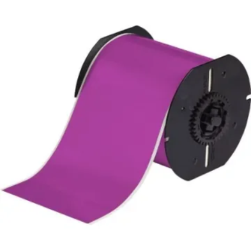 Brady B-595 Vinyl Purple Label Roll, 101.6mm Width, 1 Roll Qty - B30C-4000-595-PL product image