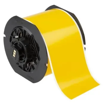 Brady B-7569 Vinyl Yellow Label Roll, 75mm Width, 1 Roll Qty - B30C-3000-7569-YL product image