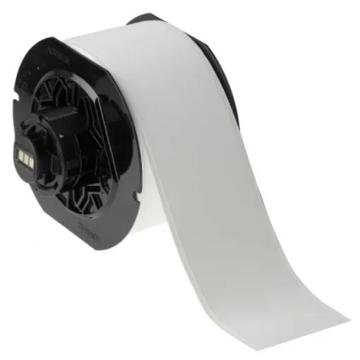 Brady B-855 ToughWash Polyester White Label Roll, 57.5mm Width, 1 Roll Qty - B30C-2250-855-WT product image