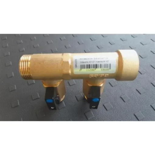 Watts Brass Pipe Fitting, Straight Compression Manifold, Male 3/4in to Male 1/2in - 003633 product image