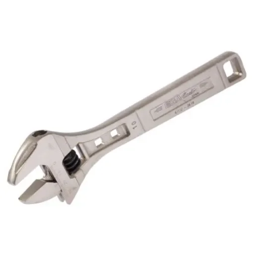 Ega-Master Adjustable Spanner, 250 mm Overall, 29mm Jaw Capacity, Metal Handle - 61112 product image