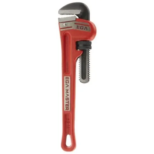 Ega-Master Pipe Wrench, 304.8 mm Overall, 50.8mm Jaw Capacity, Metal Handle - 61016 product image