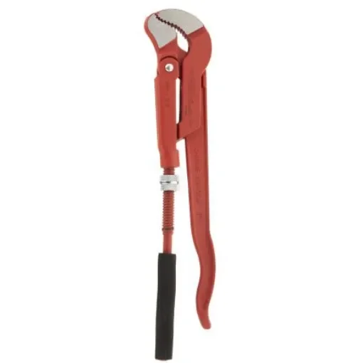 Ega-Master Pipe Wrench, 330.0 mm Overall, 25.4mm Jaw Capacity, Metal Handle - 61011 product image