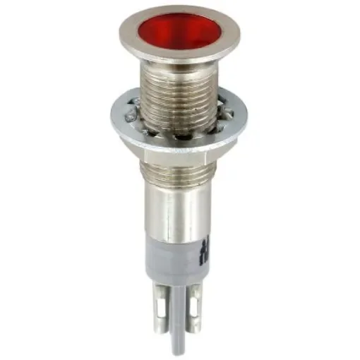 Sloan Red Panel Mount Indicator, 24V, 6.4mm Mounting Hole Size, Solder Tab Termination - 194 S018R2R300D ROUGE product image