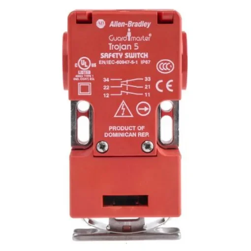Allen Bradley 440K Safety Interlock Switch, 2NC/1NO, Keyed Actuator Included, Glass Filled PBT - 440K-T11090 product image