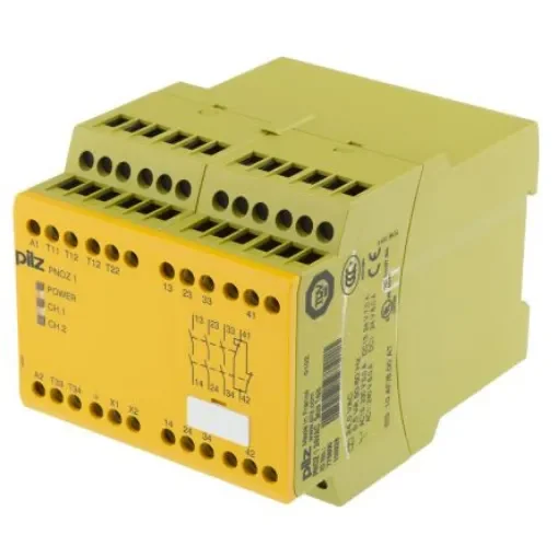 Pilz PNOZ X PNOZ 1 Emergency Stop Safety Relay, 24V ac, Dual-Channel, 3 Safety Contacts - 775600 product image