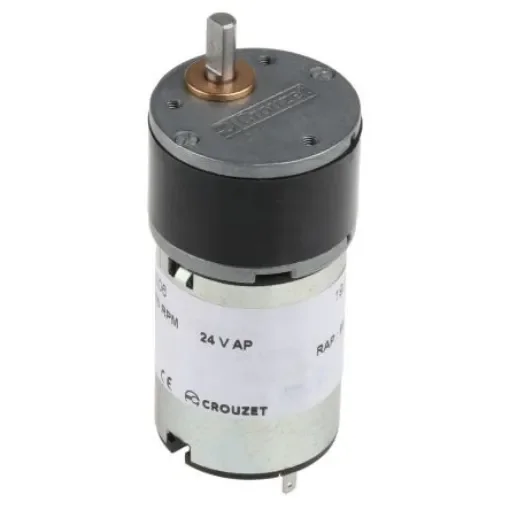 Crouzet Brushed Geared DC Geared Motor, 3 W, 24 V dc, 50 Ncm, 45 rpm, 5mm Shaft Diameter - 82862006 product image