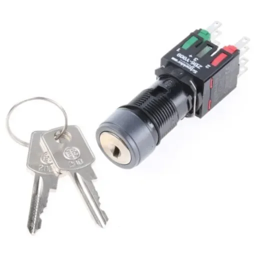 Schneider Electric IP65 Key Switch, 1 NO + 1 NC 2-Way - XB6AGC5B product image