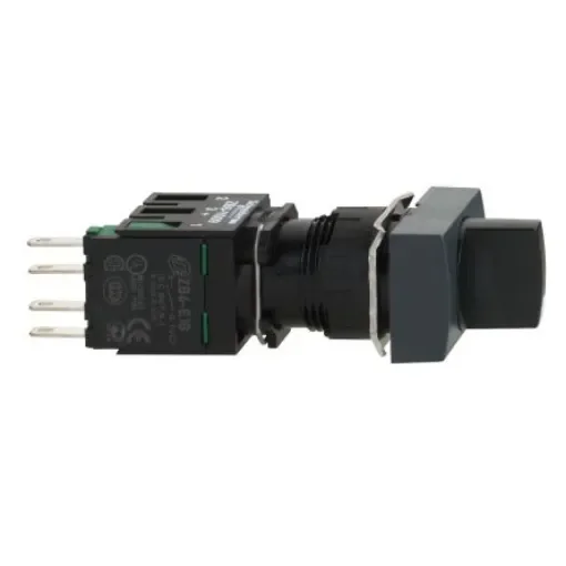 Schneider Electric Selector Switch - (1NO) 16mm Cutout Diameter 2 Positions - XB6DD221B product image