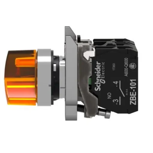 Schneider Electric Selector Switch - (SPDT) 22.5mm Cutout Diameter, Illuminated 2 Positions - XB4BK125G5 product image