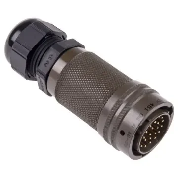 Amphenol Socapex, 451 26 Way Cable Mount MIL Spec Circular Connector Plug, Pin Contacts,Shell Size 16, Bayonet Coupling - 45106A1626PPG50 product image
