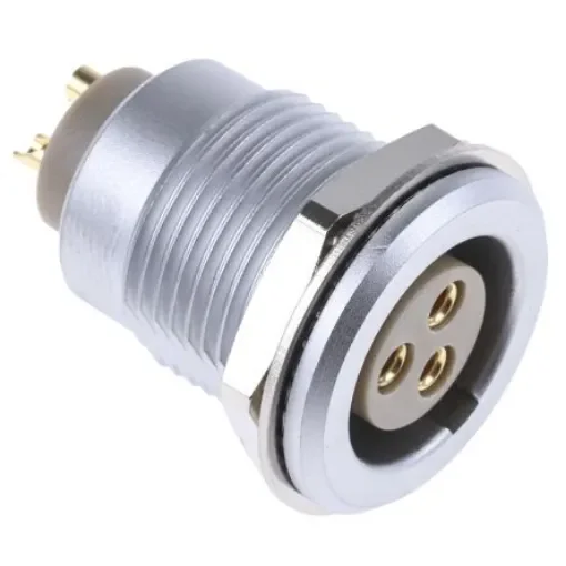 LEMO Circular Connector, 3 Contacts, Panel Mount, Socket, Female, IP50, 2B Series - EGG.2B.303.CLL product image