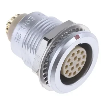 LEMO Circular Connector, 16 Contacts, Panel Mount, Socket, Female, IP50, 2B Series - EGG.2B.316.CLL product image