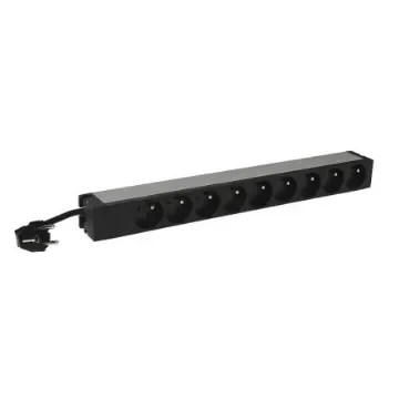 Legrand Type E - French 9 Gang Trailing Sockets & Power Distribution, 3m Cable, No, 16A - 6 468 20 product image