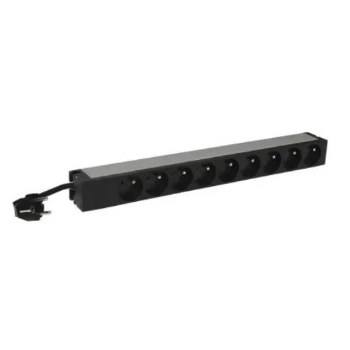 Legrand Type E - French 9 Gang Trailing Sockets & Power Distribution, 3m Cable, No, 16A - 6 468 20 product image