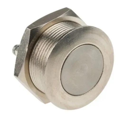APEM Push Button Switch, Momentary, Panel Mount, 22.2mm Cutout, SPST, 24/48V dc - AV031003C910 product image