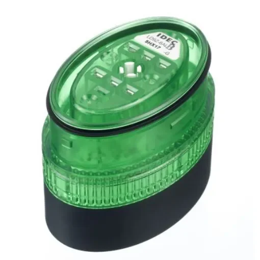 Idec LD9Z Series Green Multiple Effect Beacon, 24 V ac/dc, Wall Mount, LED Bulb, IP54, IP65 - LD9Z-6ALB-G product image