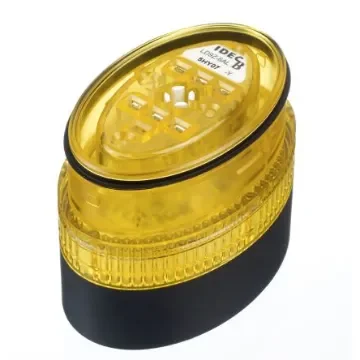 Idec LD9Z Series Yellow Multiple Effect Beacon, 24 V ac/dc, Wall Mount, LED Bulb, IP54, IP65 - LD9Z-6ALB-Y product image