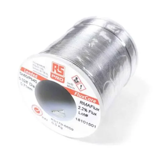 RS PRO Wire, 0.5mm Lead solder, 183°C Melting Point - 1796657 product image
