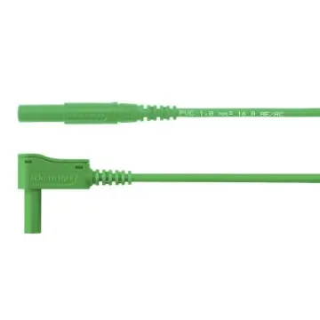 Schutzinger Test lead, 16A, 1kV, Green, 1m Lead Length - MSWFK A341 / 1 / 100 / GN product image