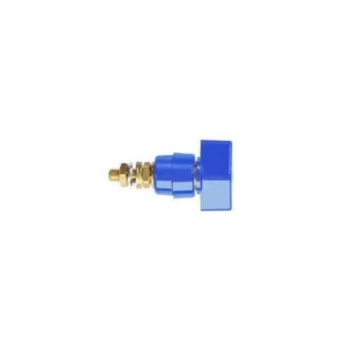 Schutzinger 4mm Blue Terminal Post, 1kV, 63A, M6 x 0.75 Thread - POL 631 L / BL product image