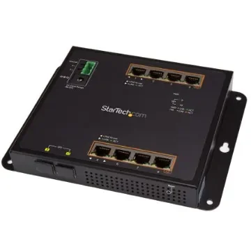 StarTech.com IES101GP2SFW, Managed 8 Port Ethernet Switch With PoE M product image