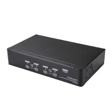 StarTech.com 4 Port USB DisplayPort KVM Switch, 3.5 mm Stereo 3840 x 2160 Maximum Resolution - SV431DPUA2 product image