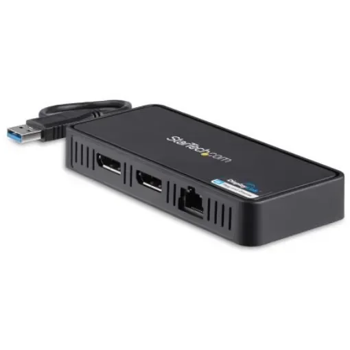 StarTech.com Dual Monitor 4K USB 3.0 Docking Station with DisplayPort - 0 x USB ports, USB A - USBA2DPGB product image