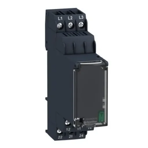 Schneider Electric Phase Monitoring Relay, 3 Phase, DPDT, <100V ac, DIN Rail - RM22TG20 product image