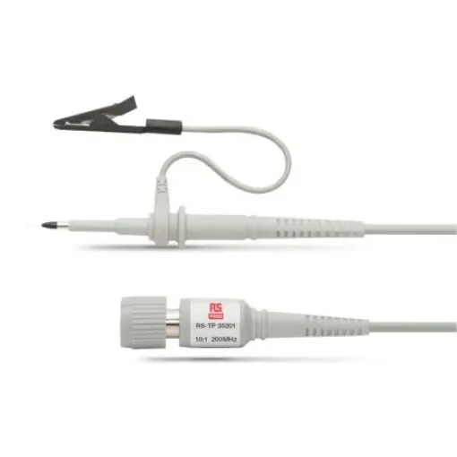RS PRO Oscilloscope Probe, Voltage Type, 200MHz, 10:1, BNC Connector - 1799564 product image