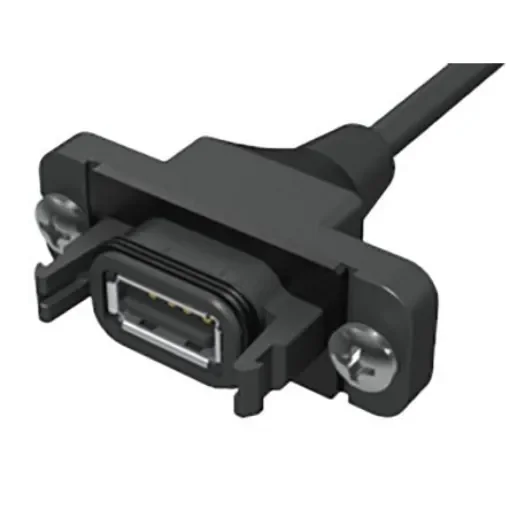 Samtec Straight, Panel Mount, Female to Male Type A IP68 USB Connector - RPCU-G-00.25-AMS-AM product image