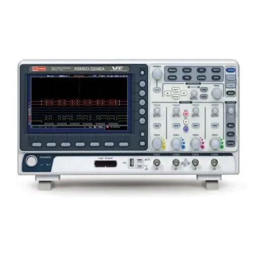 RS PRO RSMSO-2204EA, 200MHz Bench Oscilloscope, 4 Analogue Channels, 16 Digital Channels - 1804793 product image