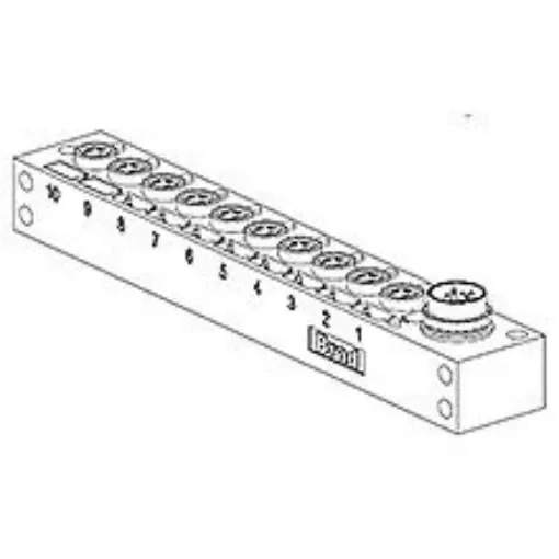 Molex 120247 Series Sensor Box, M8, 3 way, 10 port - 1202470065 product image