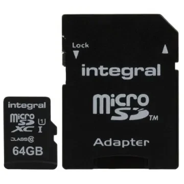 Integral Memory 64 GB MicroSDXC Micro SD Card, Class 10 - INMSDX64G10-90U1 product image