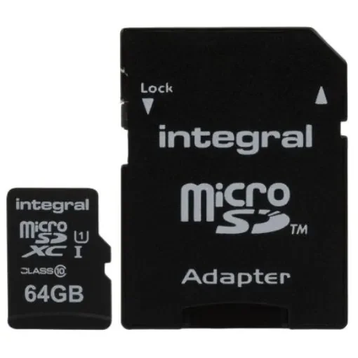 Integral Memory 64 GB MicroSDXC Micro SD Card, Class 10 - INMSDX64G10-90U1 product image