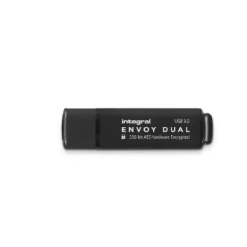 Integral Memory Crypto Envoy Dual 128 GB USB 3.0 USB Flash Drive - INFD128GENVDL3.0-197 product image