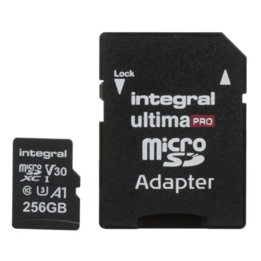 Integral Memory 256 GB MicroSDXC Micro SD Card, Class 10, UHS-1 U3 - INMSDX256G-100/90V30 product image