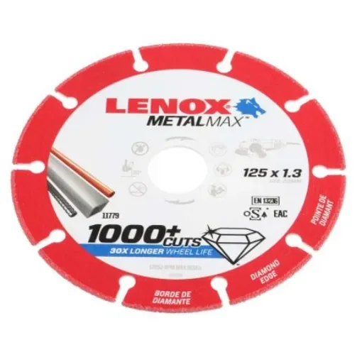 Lenox Aluminium Oxide Cutting Disc, 125mm x 1.3mm Thick, Fine Grade, P120 Grit - 2030866 product image