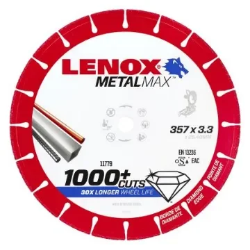 Lenox Aluminium Oxide Cutting Disc, 357mm x 3.3mm Thick, Medium Grade, P80 Grit, 1 in pack - 2030942 product image