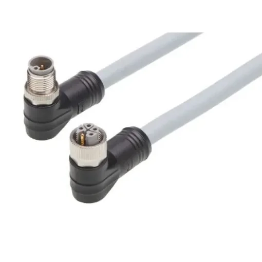 Brad from Molex Cordset, 5 Contacts, Cable Mount, M12 Connector, Plug and Socket, Female to Male, IP67, 120501 Series - 1205010229 product image