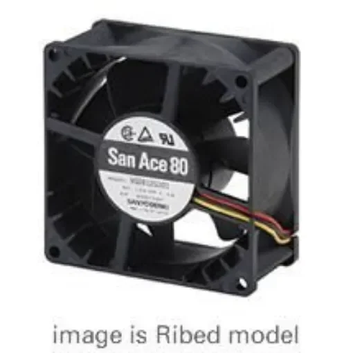 Sanyo Denki 9G Series Axial Fan, 24 V dc, DC Operation, 135.9m³/h, 10.1W, 420mA Max, 80 x 80 x 38mm - 9G0824H1011 product image