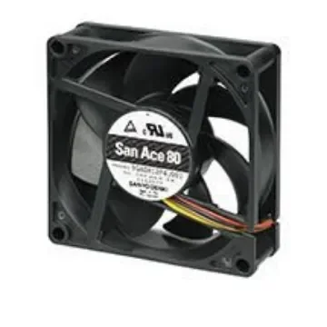 Sanyo Denki 9GA Series Axial Fan, 24 V dc, DC Operation, 124m³/h, 6.72W, 280mA Max, 80 x 80 x 25mm - 9GA0824P4J001 product image