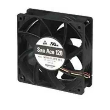 Sanyo Denki 9HV Series Axial Fan, 12 V dc, DC Operation, 380.6m³/h, 36W, 3A Max, 120 x 120 x 38mm - 9GV1212P1J01 product image