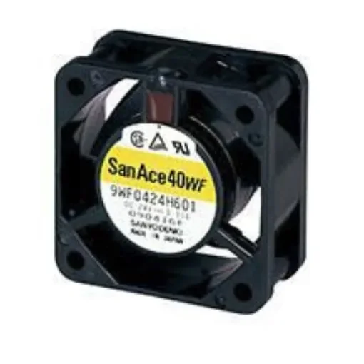 Sanyo Denki 9WF Series Axial Fan, 24 V dc, DC Operation, 13.2m³/h, 1.82W, 76mA Max, 40 x 40 x 20mm - 9WF0424F601 product image