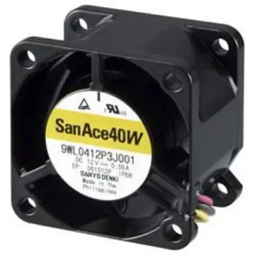 Sanyo Denki San Ace 9WL Series Axial Fan, 12 V dc, DC Operation, 33.5m³/h, 4.8W, 400mA Max, IP68, 40 x 40 x 28mm - 9WL0412P3G001 product image