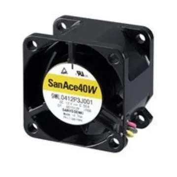 Sanyo Denki 9WP Series Axial Fan, 12 V dc, DC Operation, 11m³/h, 720mW, 60mA Max, IP68, 40 x 40 x 20mm - 9WP0412F6002 product image