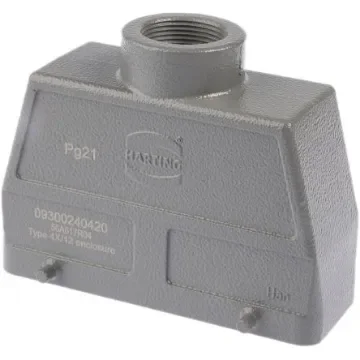 HARTING Han B Heavy Duty Power Connector Hood, PG21 Thread, Top Entry - 09300240420 product image
