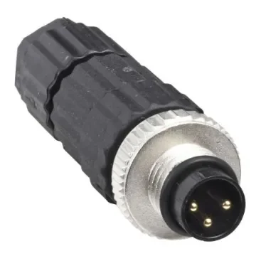 Telemecanique Sensors Circular Connector, 3 Contacts, Cable Mount, M8 Connector, Plug, Male, IP67, XZCC Series - XZCC8MDM30V product image